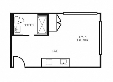 Electric Lofts Studio S Floor Plan